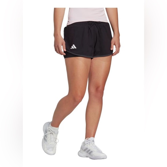 Adidas Women's Black and Gray Athletic Shorts. NEVER WORN. - Picture 1 of 3